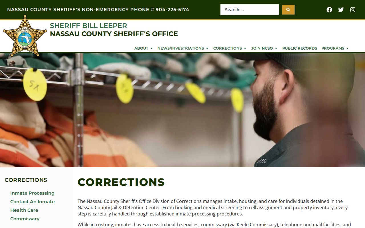Nassau County arrest booking and corrections overview
